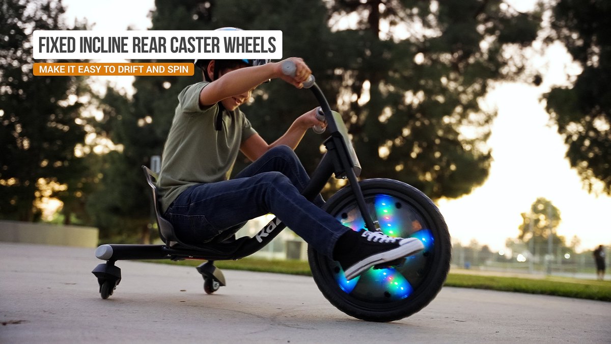 Razor RipRider 360 Lightshow - Skelter - Zwart - 360° Draaien - LED Verlichting - Voor Kinderen - Tot 73 kg - Vanaf 5 jaar — afbeelding 8