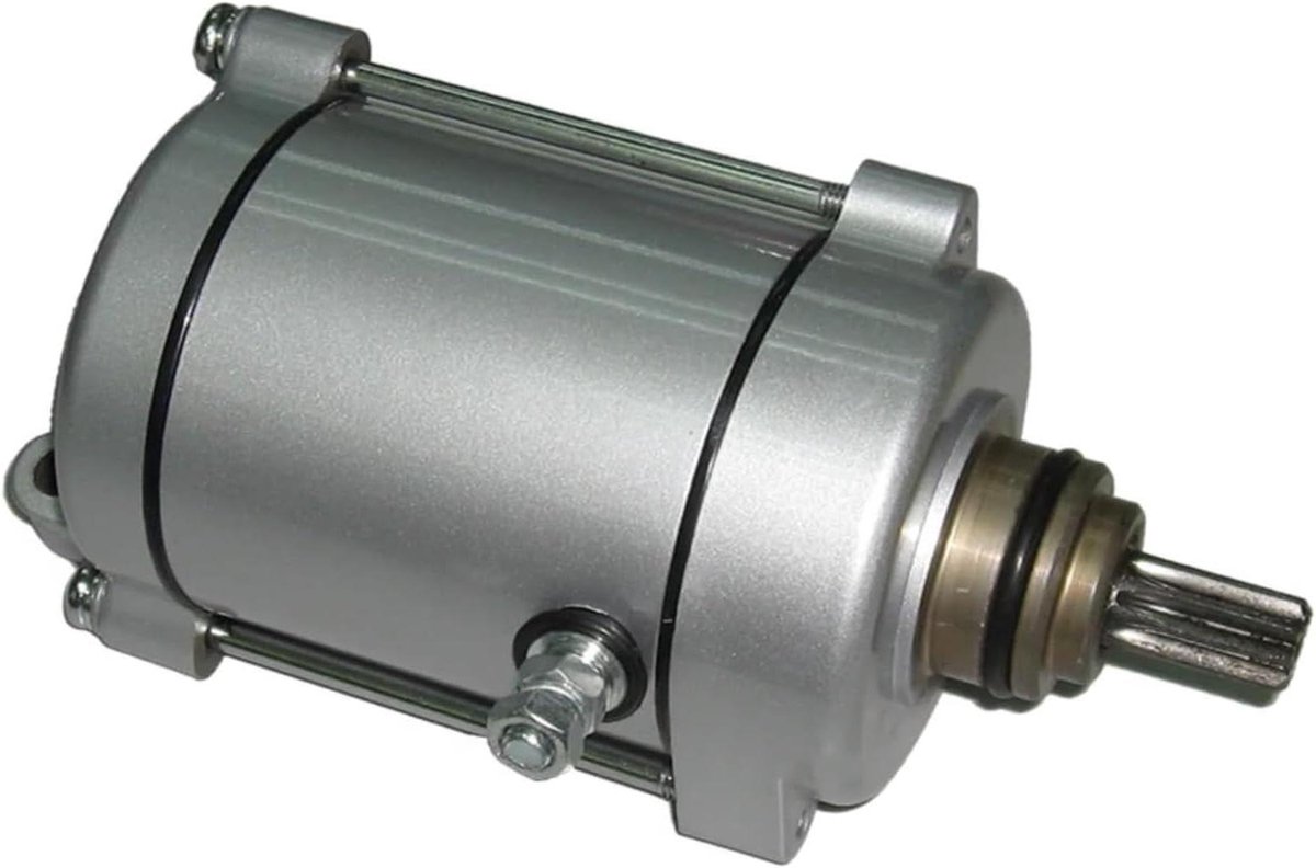 Startmotor Motorfiets - Startrelais Motor - Motor Starten - Directe Vervanging - 60mm Hartafstand - Zilver
