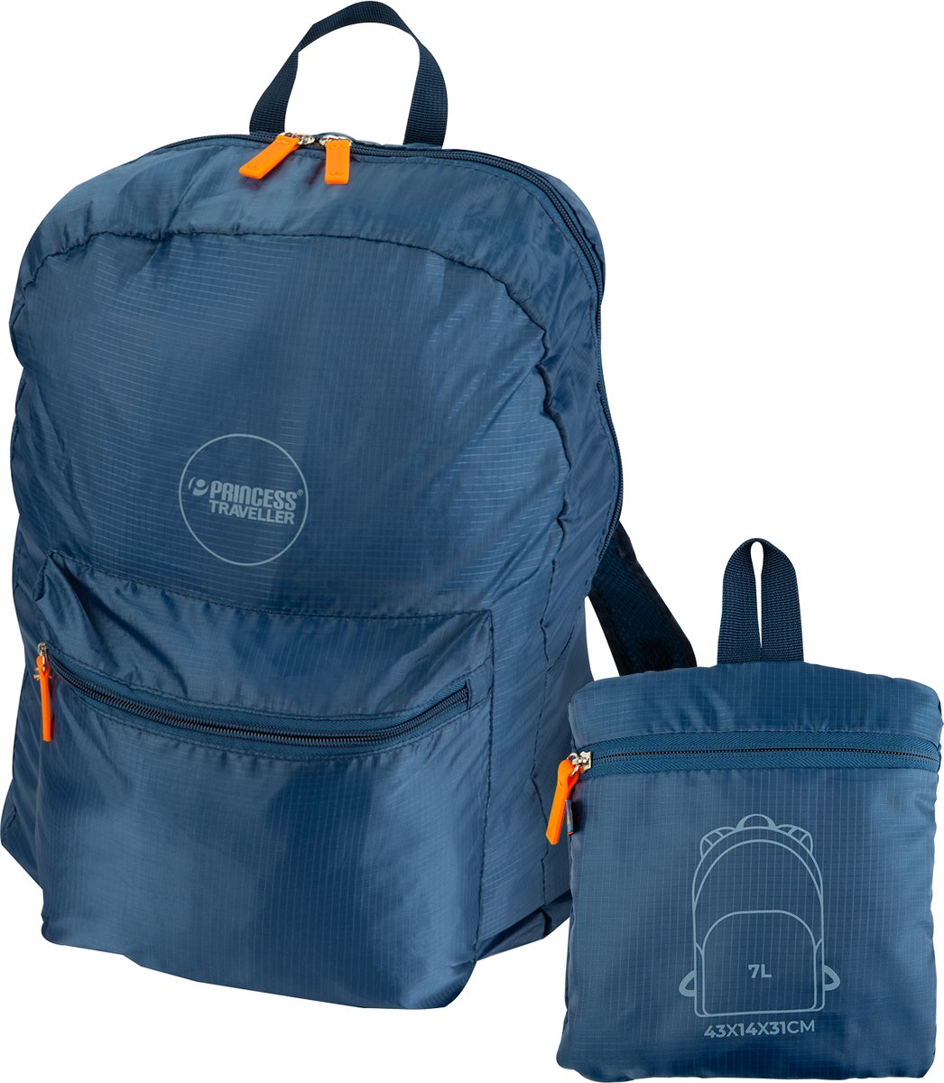 Princess Traveller PT-01 Opvouwbare Rugzak - Lichtgewicht - Rugtas - 7 Liter - Navy