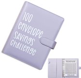 100 Envelope Challenge Binder-A5 Envelope Money Challenge Binder-Spaarmap Geld - Spaarpot - Geld Sparen - Money Planner - Paars
