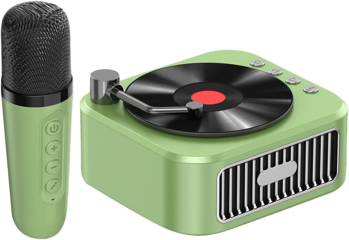 Kinder Karaoke Machine - Draagbare Zing Speelgoed - Muziek Plezier - Draadloze Microfoon - 12 x 16 x 12 cm