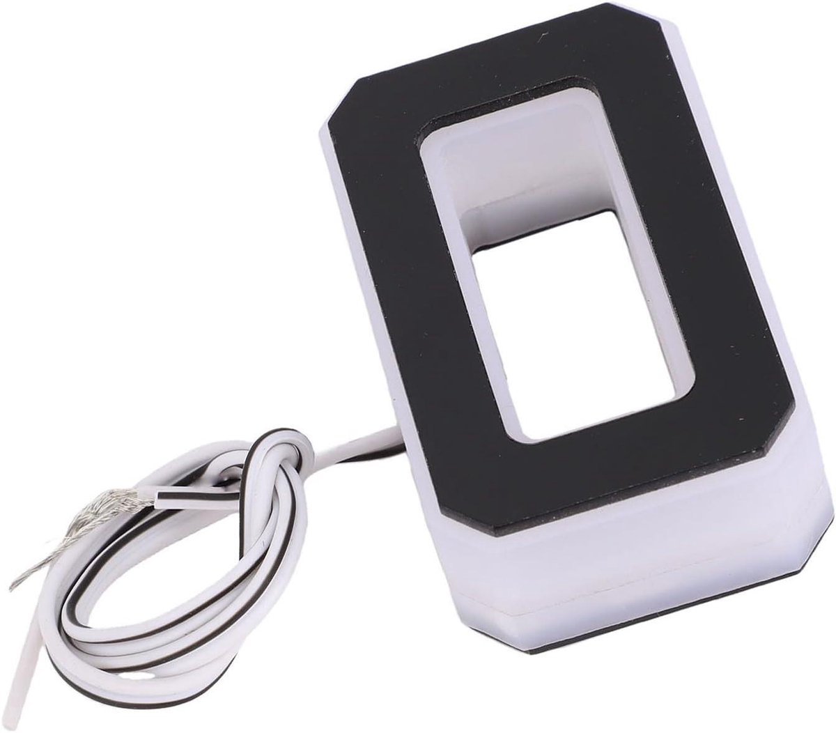 LED Huisnummer - Adresbord Verlicht - Adres Identificatie - Weerbestendig Acryl - 12 x 4 cm - Zwart
