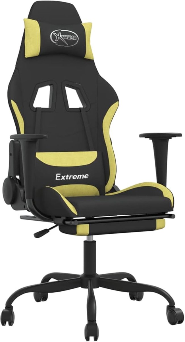 Leepesx Gaming Chair Massage and Footrest, Black and Light Green, Gaming Chairs, Economic Gaming Chair, Professional Gaming Chair (SPU: 345486) — afbeelding 5