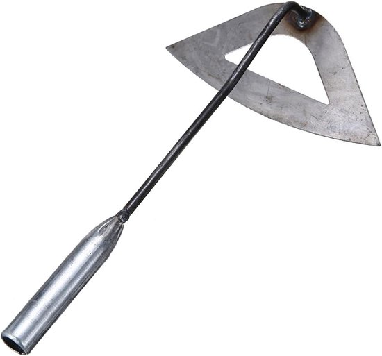 Tuinhark Bladhark - Schoffel Tuingereedschap - Onkruid Wieden - Holle Constructie - 32x16x7.3 cm - Roestvrijstaal — afbeelding 4