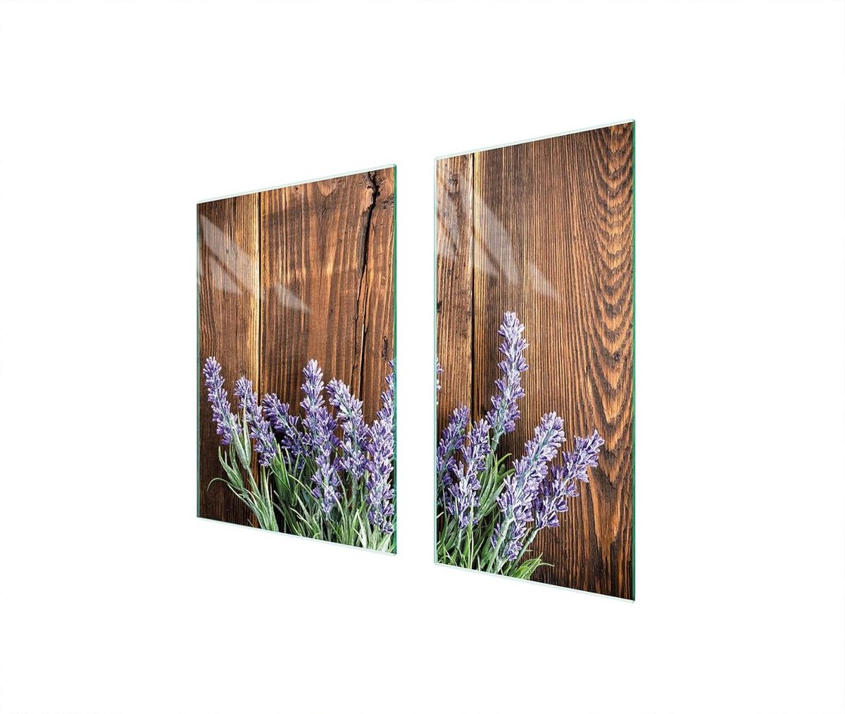 Fornuis Afdekplaat Kookplaat Beschermer Keuken Werkruimte Tweedelig Gehard Glas 75 x 52 cm Wit