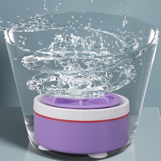 Mini Wasmachine - Draagbare Reiniger - Kleding Wassen - USB Aangedreven - 15 x 11 x 7 cm - Paars van MINI — afbeelding 2