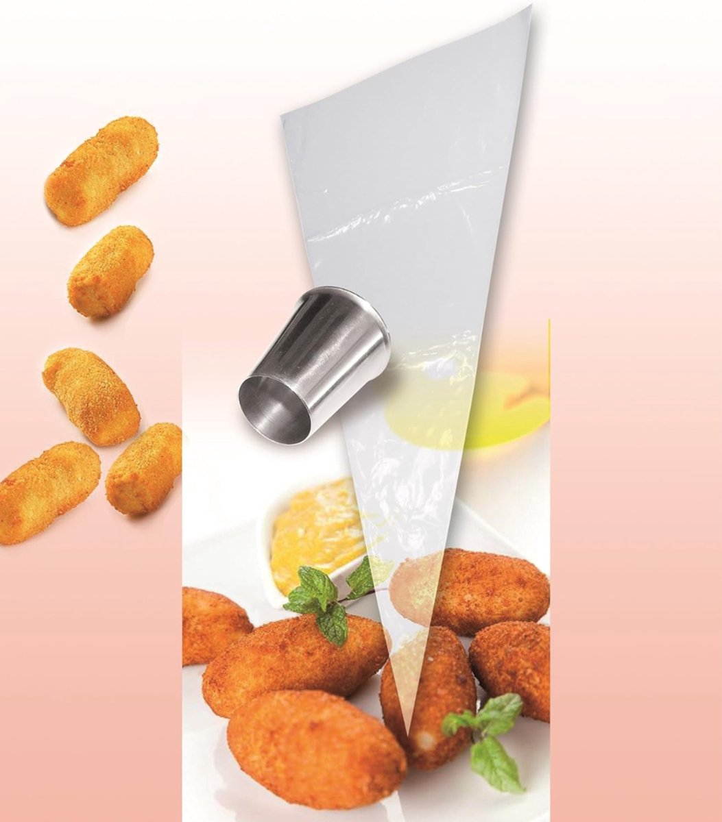 QUOVO® Krokettenmaker - Krokettenmachine - Krokettenpers - Transparant - 55cm x 33cm x 4cm