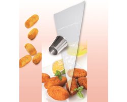 QUOVO® Krokettenmaker - Krokettenmachine - Krokettenpers - Transparant - 55cm x 33cm x 4cm