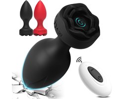 Oneay Anal Plug Vibrator – Vibrerende Butt Plug met Afstandsbediening, 10 Modi – Prostaat Massager & Seksspeeltje voor Mannen, Vrouwen en Stellen – Zwart
