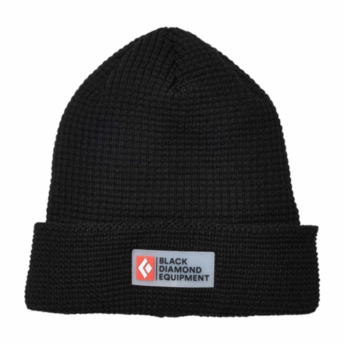 Muts Black Diamond Double Waffle Beanie Black