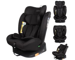 Cabino Solero Autostoel i-Size – Groep 0/1/2/3 – 40 tot 150 cm – Gordelbevestiging - Met Zitverkleiner – Zwart