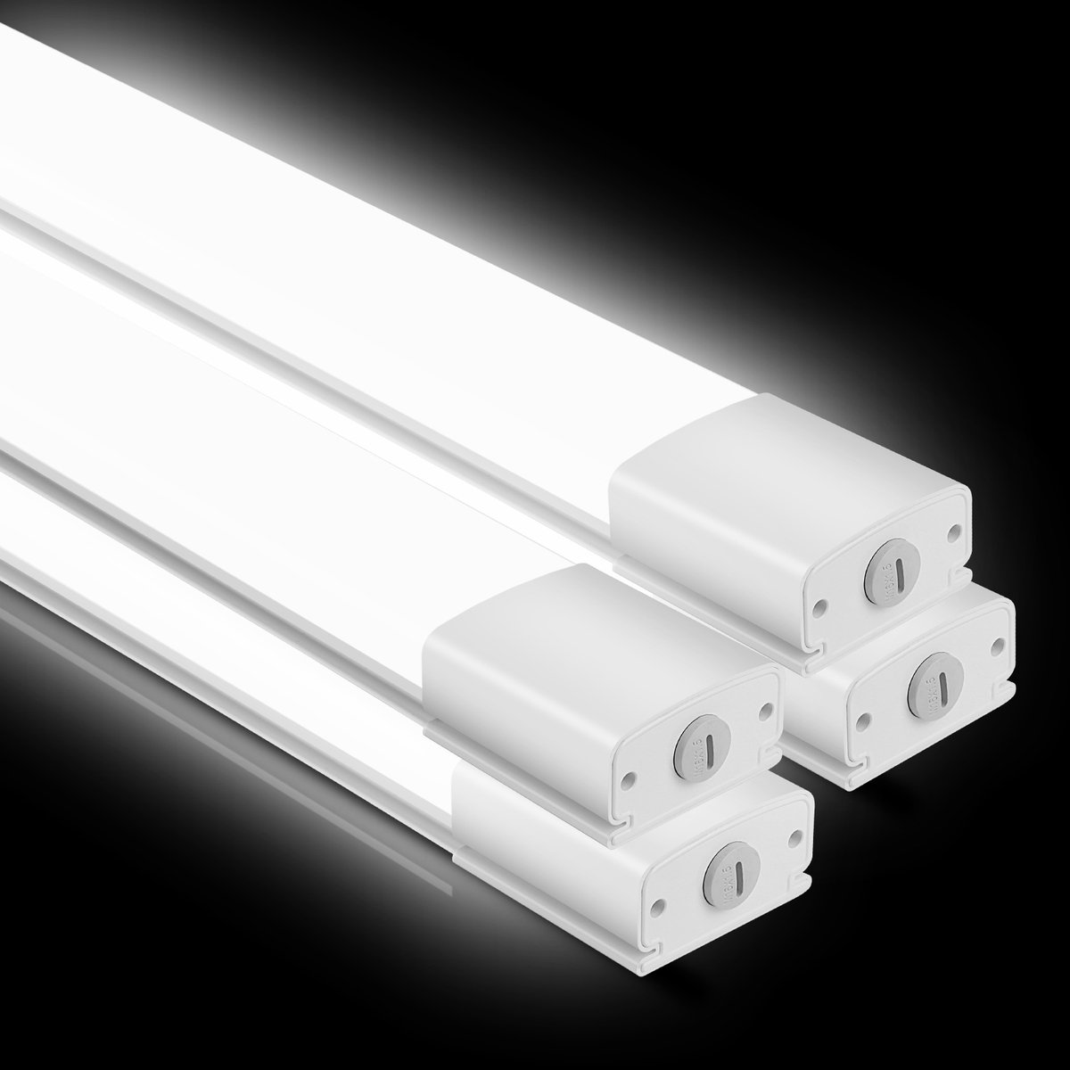 Oraymin 4x Koppelbaar LED Werkplaatslamp 60 cm - IP66 Waterdicht - 30W - 3300LM - 4000K