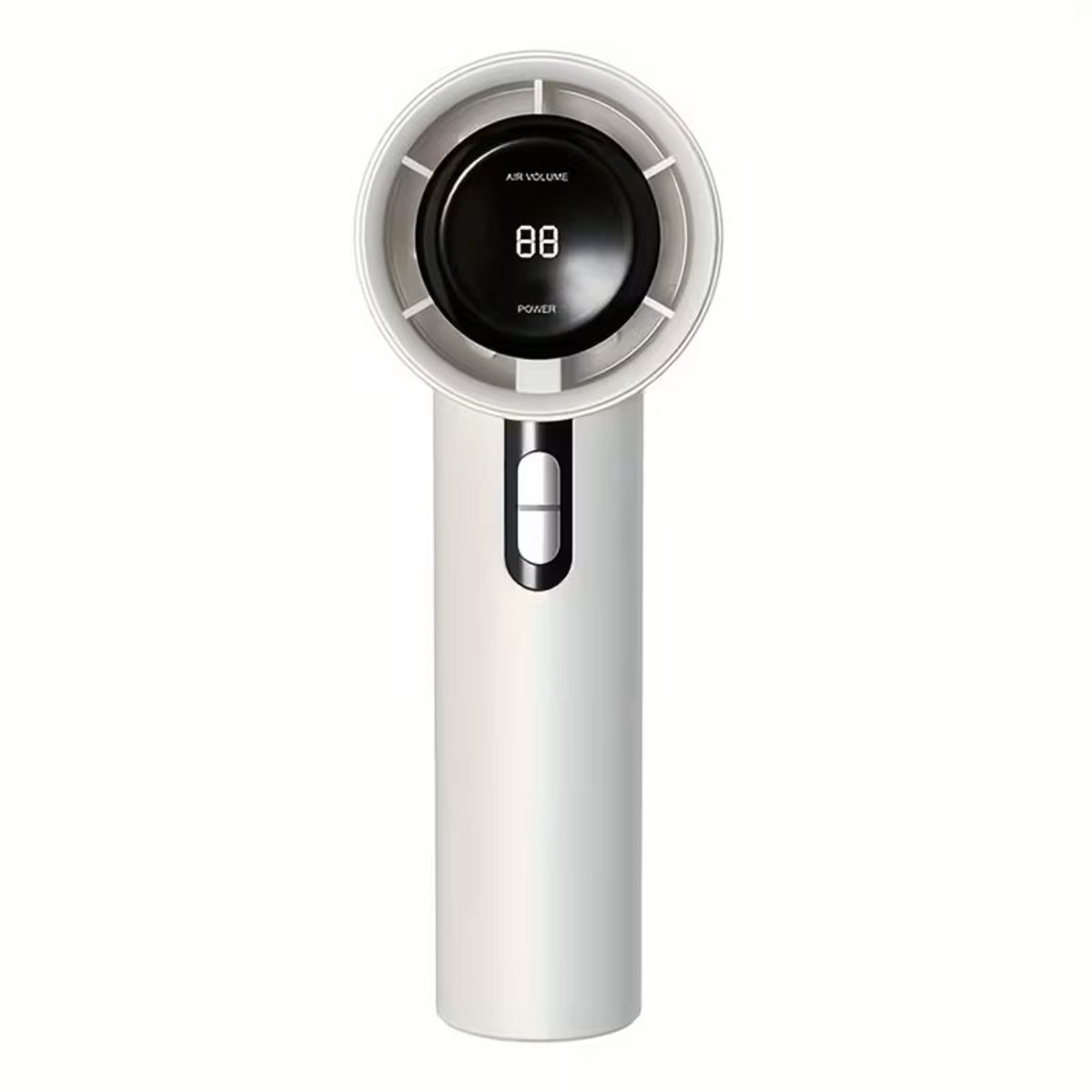STNY Digitale Ventilator - Usb Oplaadbare High-Speed Fan - Polsbandje + Hand + Tafel Ventilator - Digitale Batterij Indicator + Digitale standen/modi's - Voor de Ultieme Verkoeling - Kleur: Wit