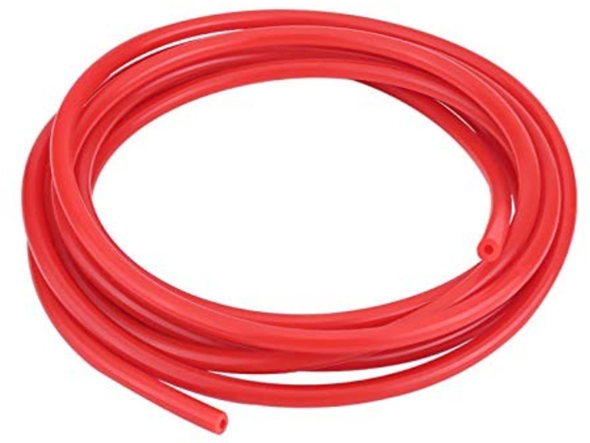 Dailygoods- Silikonslang 4mm - Duurzaam - Hittebestendig - Weerbestendig - Oxidatiebestendig - Universeel toepasbaar - Vacuümslang