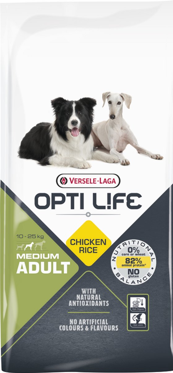 Opti Life Adult Medium - Hondenvoer - 12,5 kg