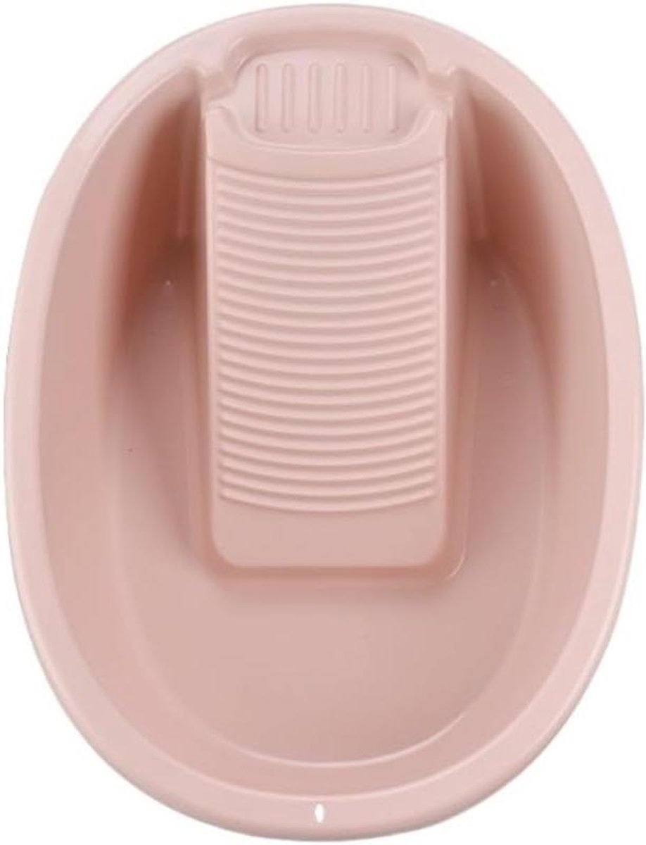 Wastobbe met wasbord Handwas set Efficiënt wassen Geïntegreerd ontwerp Compact formaat Roze