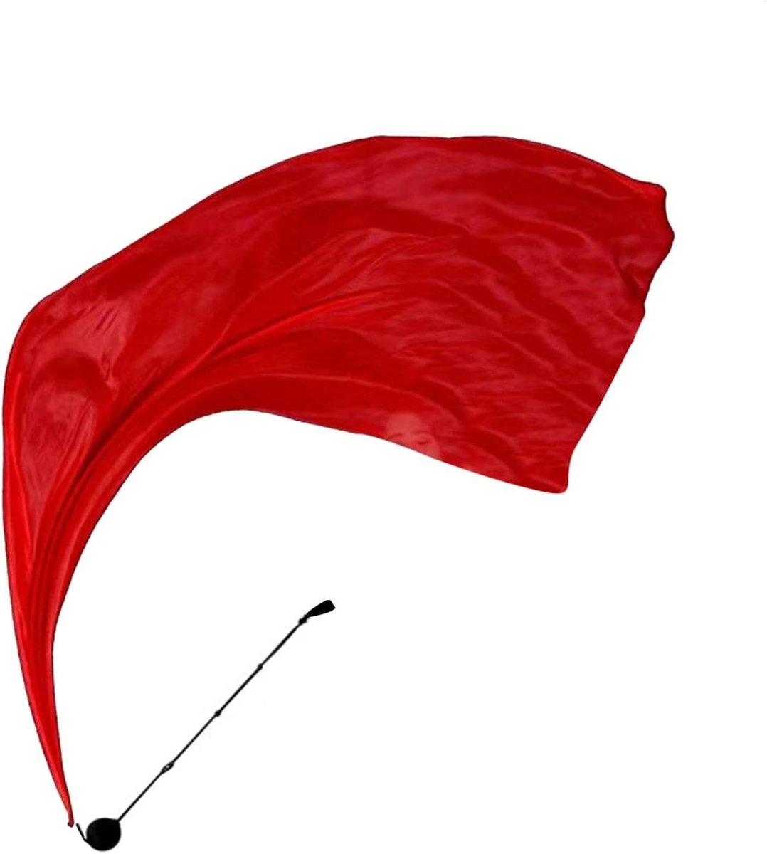 Zijden Dans Sjaal - Dans Vlaggen - Dans Optredens - Zachte Elegante Uitstraling - 200 x 80 cm - Gradient Kleuren