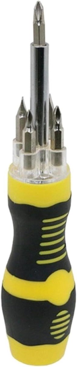 Multifunctionele Schroevendraaier - Gereedschap Set - Thuis Reparaties - Geïntegreerde Werklamp - 20 cm - Zwart