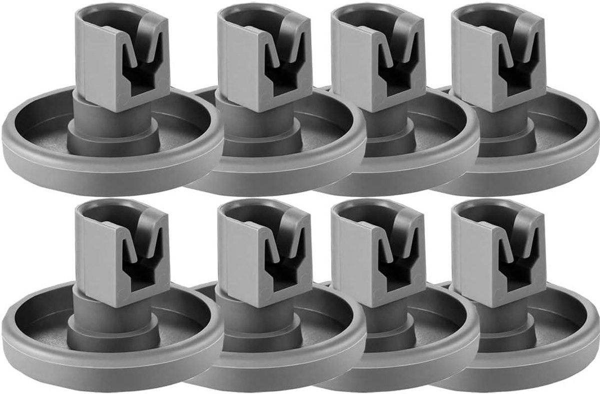 Vaatwasser Wielen - Onderste Mand - Reparatie Onderdelen - Set van 8 - 40 mm - Wit