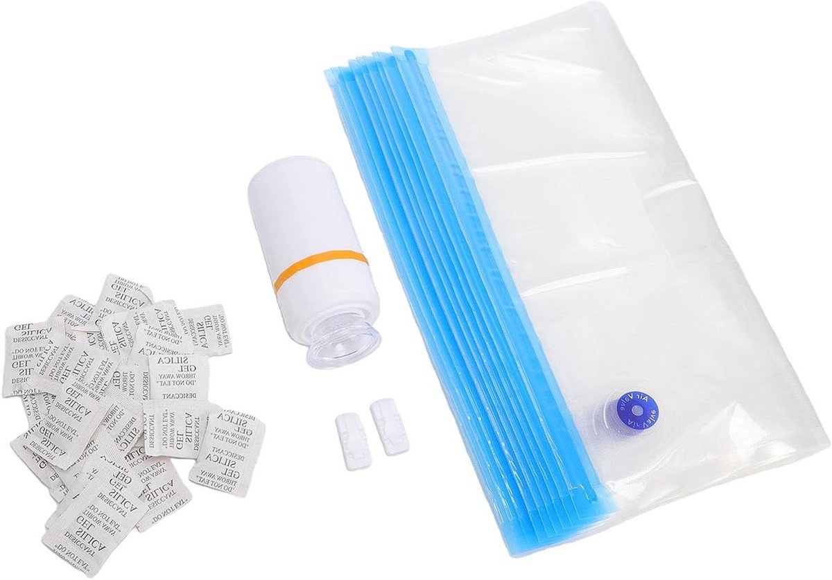 Filament Opslagset - Vacuümzakken 3D Printer - 3D Printen Vocht Vrij - Elektrische Vacuümpomp - 10 Stuks - Transparant