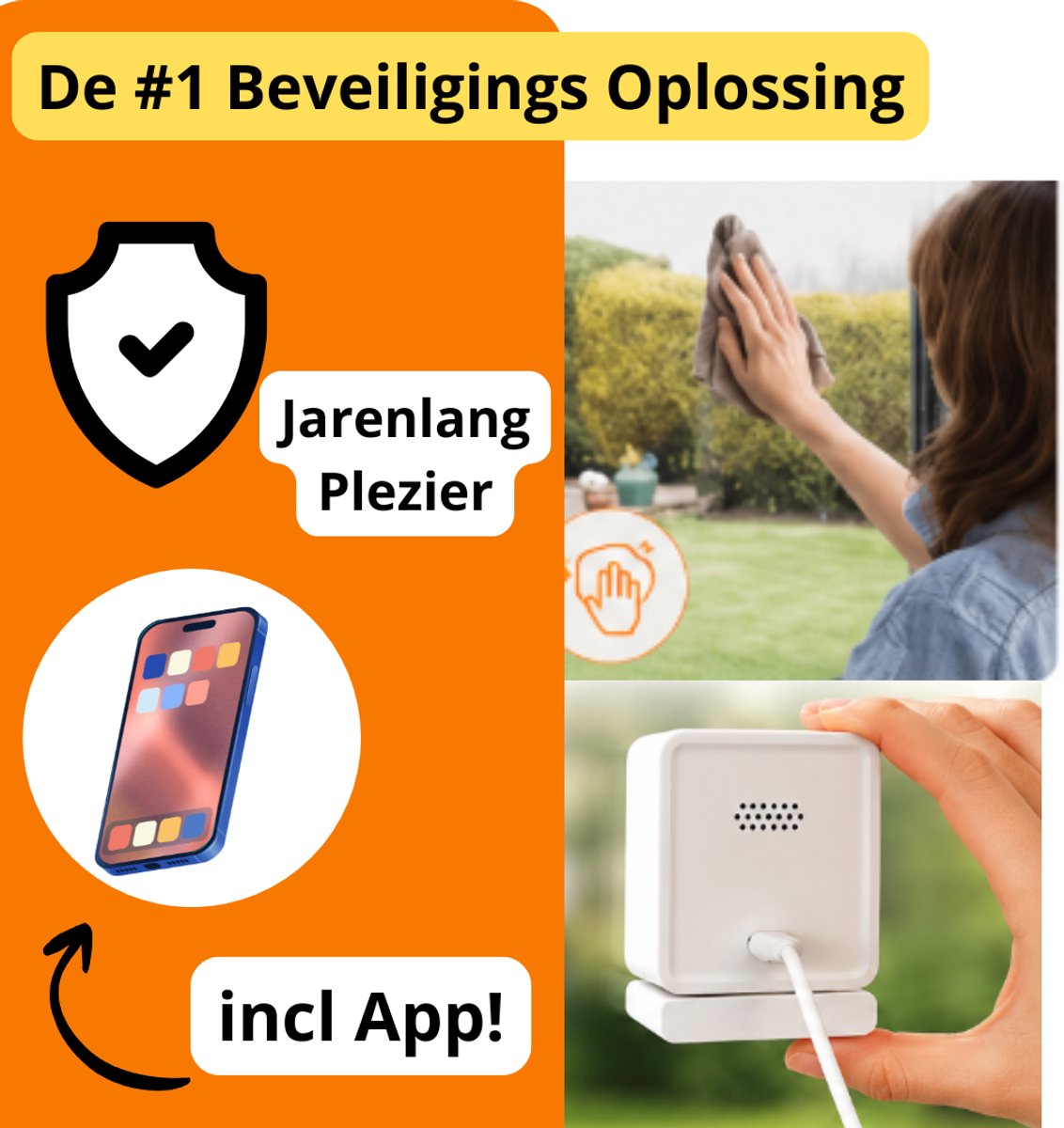 RaamCamera Weerspiegelingslens Beveiligingscamera 2025 - afbeelding 3