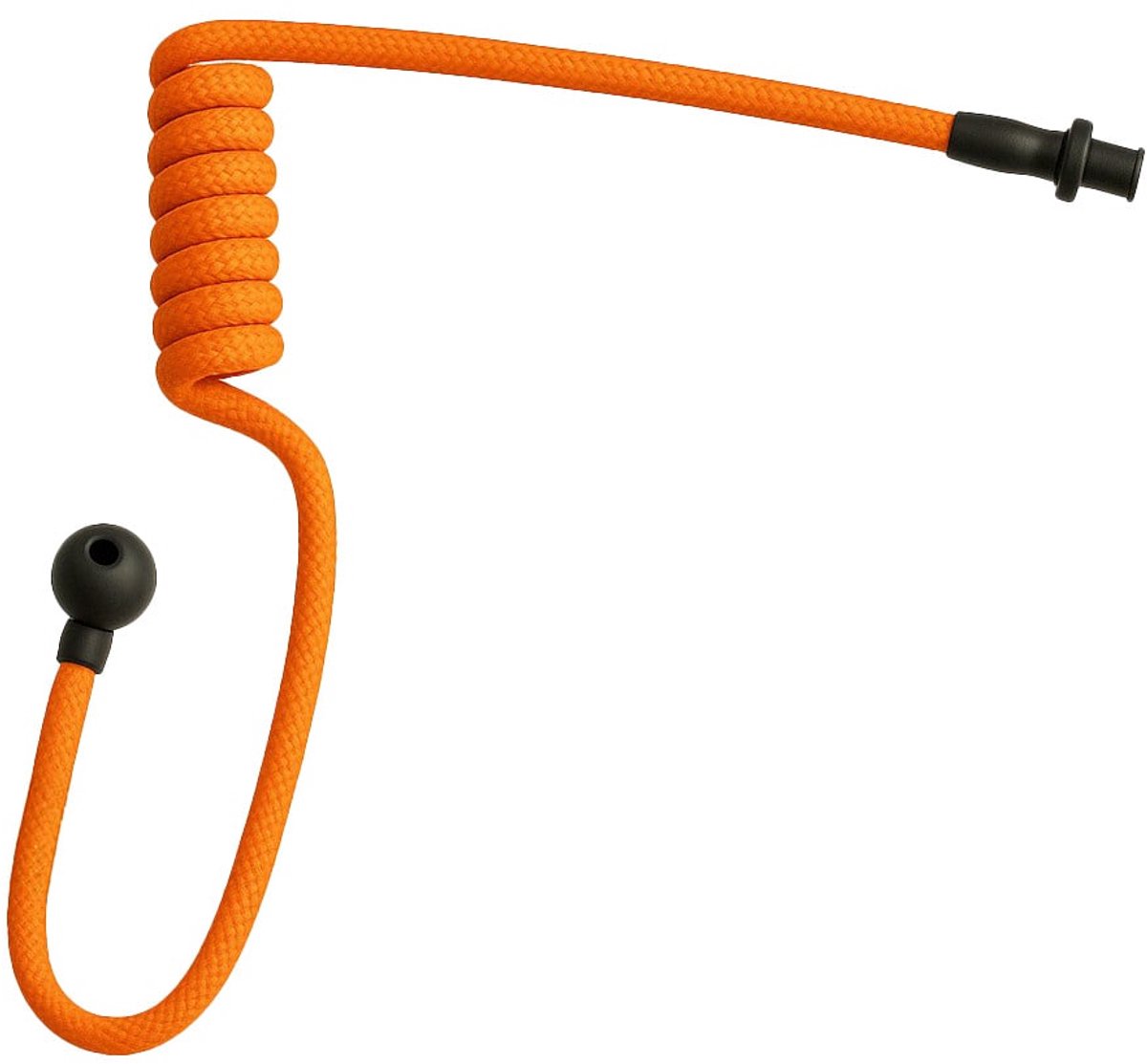 Hoornie Braided Eartube Oranje - Geschikt voor Kenwood - Motorola - Sepura - Hytera - Icom - WK Voetbal