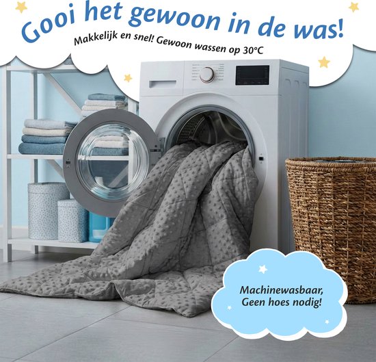 Ella Verzwaringsdeken Kind 3,2kg - Fleece OEKO-TEX Zwaartedeken 100 x 150cm - Weighted Blanket - Verzwaarde Deken