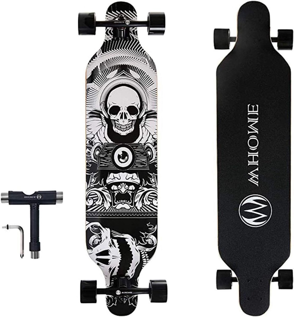 Longboard Skateboard Compleet Board Cruisen en Carven ABEC-9 Lagers 41 Inch Style A