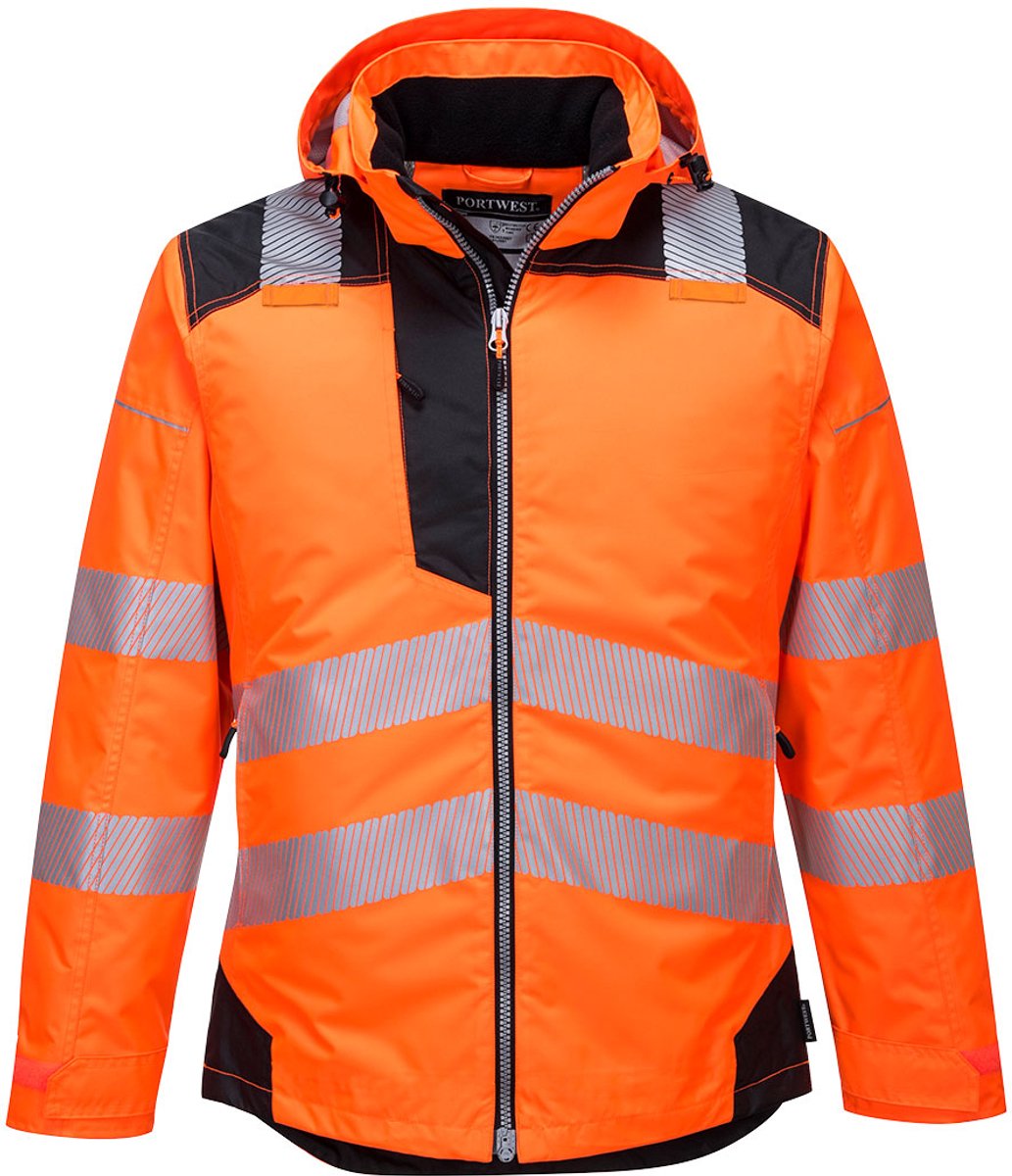 Portwest PW3 Hi-Vis Winterjack T400 Oranje