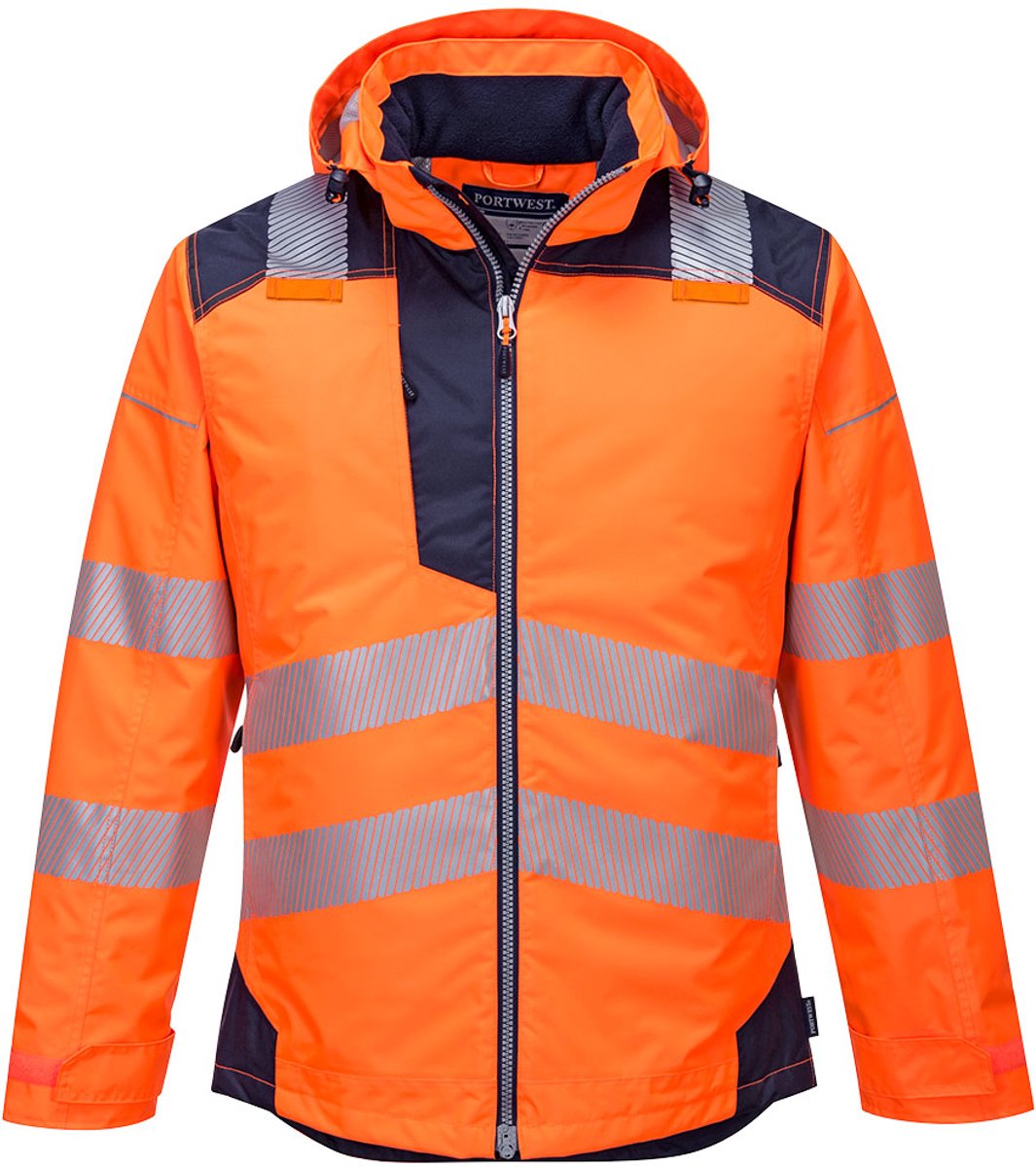 Portwest PW3 Hi-Vis Winterjack T400 /Marine Oranje