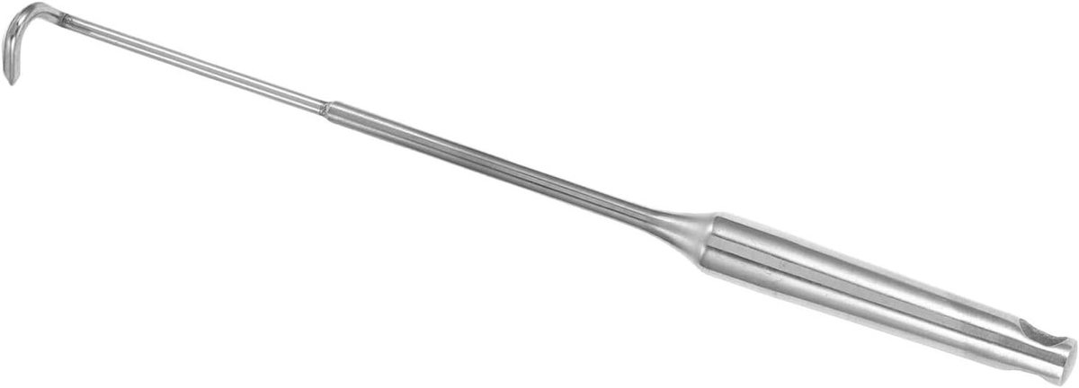 Haardhaak - Vuurhaak Gereedschap - Hout Beheren - Antislip Handvat - 37 cm - Zilver