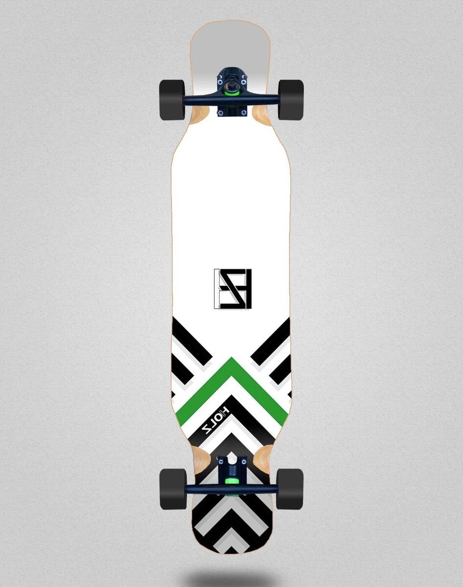 Skateboard Longboard Compleet Board Buiten Bewegen Stevig Hout 46×10 Inch
