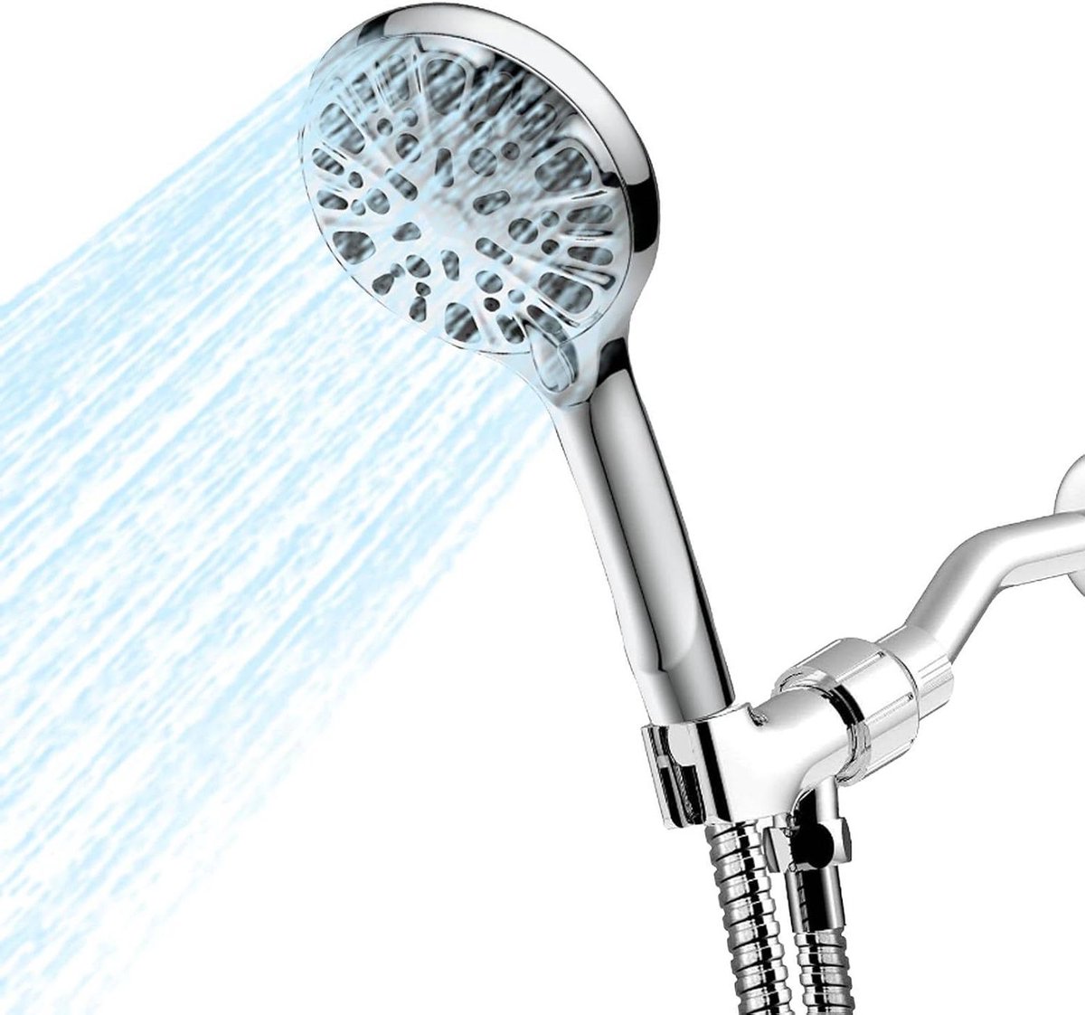 Douchekop Set - Handdouche Onder Druk - Waterbesparend Douchen - Zelfreinigend Mondstuk -
