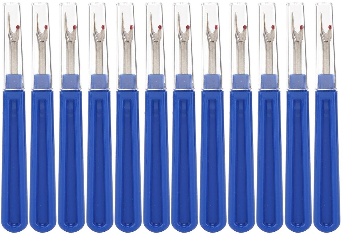 Dailygoods- Tornmesje Set van 12 - Handige Handgrepen - Draadverwijderaar - Stofbescherming - Veilig Gebruik - Kwaliteitsgarantie - Naaiaccessoire