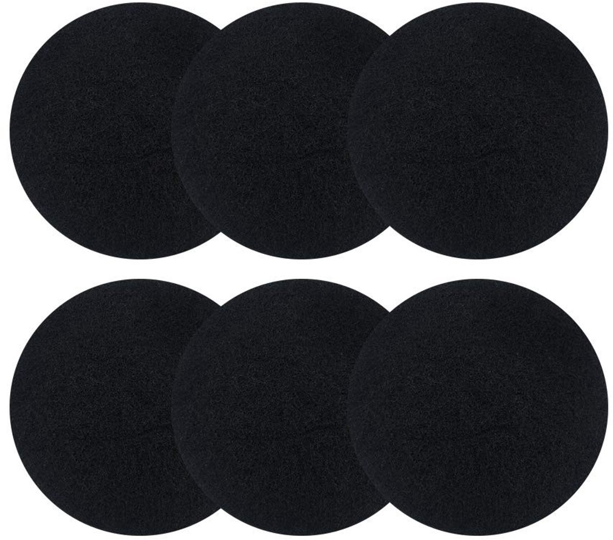 Dailygoods- Koolstoffilter Extra Dik - 6-Pack Vervangbaar - Ronde Voedselafvalbakken - Eff