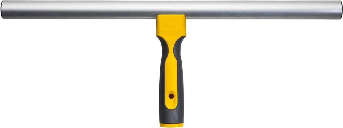 Houder voor ramen - Inwasser houder - Ramen lappen - Ergonomische handgreep - 45 cm - Antraciet geel