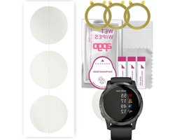 3x apgo Hydrogel MAT Screenprotector voor Garmin Vivoactive 4S, Hydrogel Folie, met positioneringslaag voor eenvoudige installatie (MATTE)