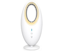 Bladloze Bureauventilator - Persoonlijke Ventilator Tafel - Frisse Lucht Creëren - Veilig Bladloos Ontwerp - Draagbaar 4000mAh - Wit