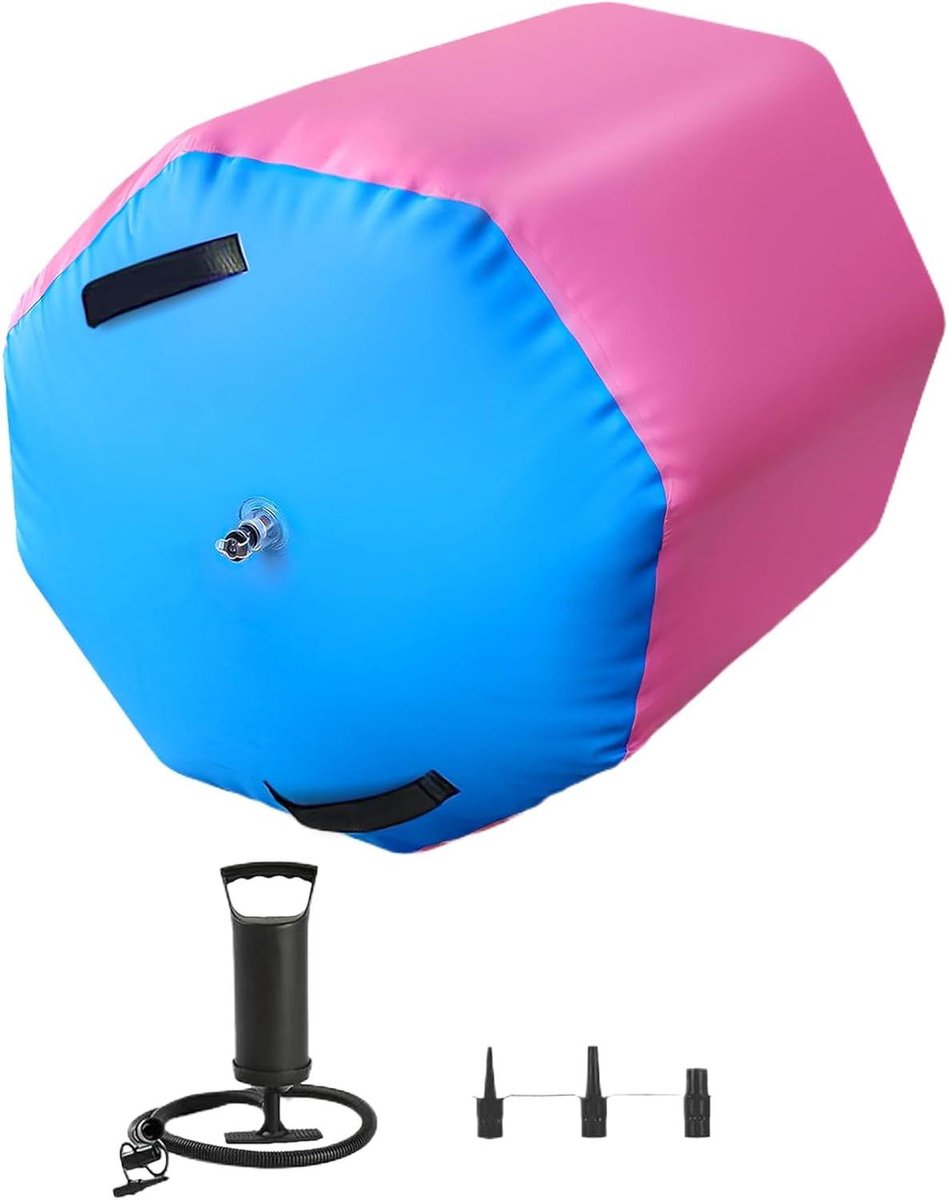 Gymnastiek Rol - Tuimelrol Oefenrol - Fysieke Training - Antislip Zacht - 08 m Hoogte - Blauw