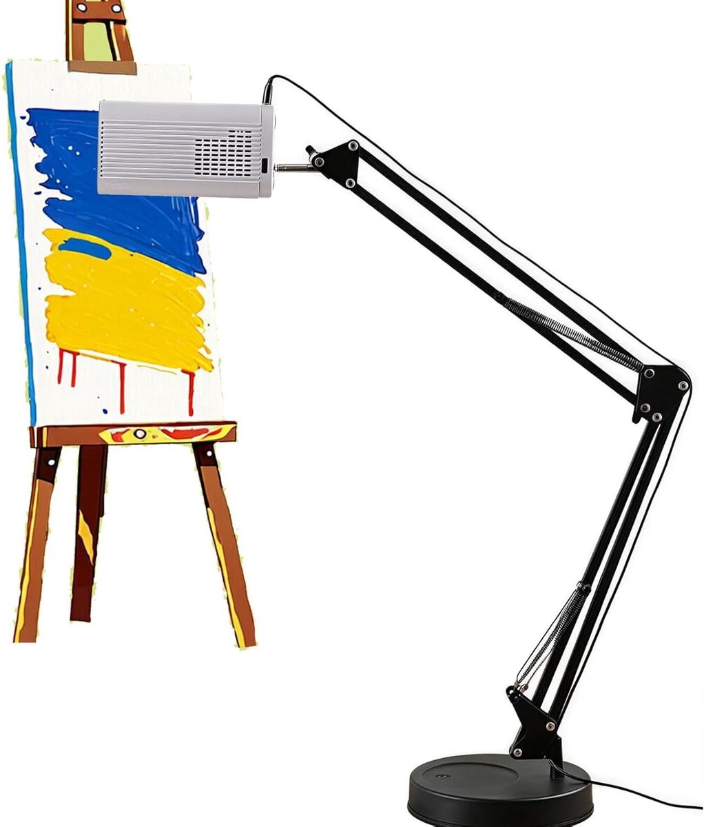 Kunsttekenprojector, draagbare tekenprojector om te tekenen, met instelbare focus en beeldgrootte, compatibel met iOS- en Android-apparaten, ideaal voor kunstprojecten