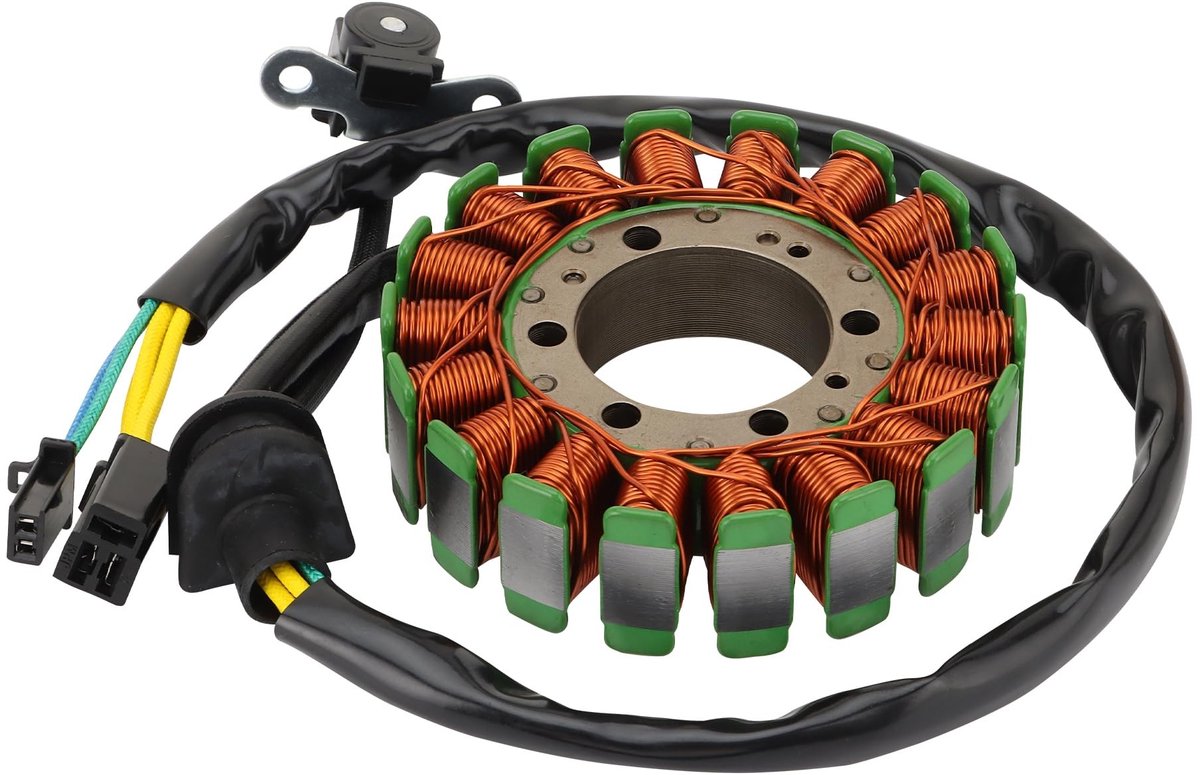 Dailygoods- Magneetstator Vervanging - 18 Spoel - 5 Draads - Compatibel met Suzuki AN250/Burgman250 - AN400/Burgman400 - OEM 32101-14F20-000 - Motorstator