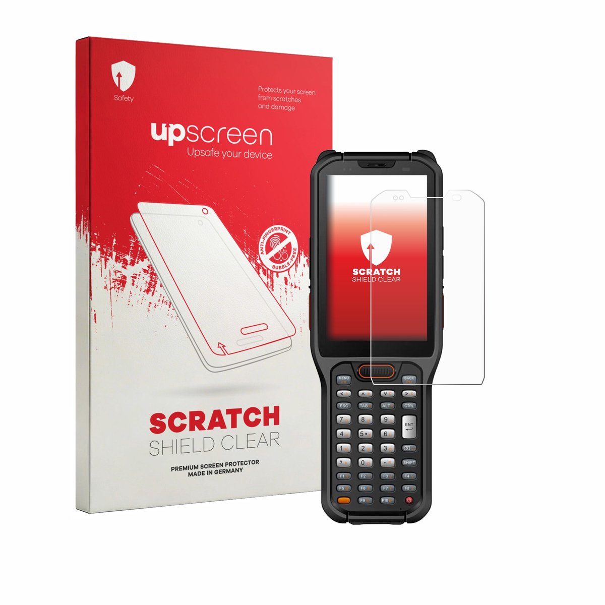 upscreen - Screenprotector voor Urovo RT40S - Folie Beschermfolie transparant
