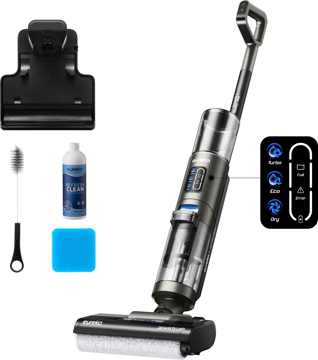 Eureka Draadloze Verticale Stofzuiger Rapid Wash Gx5 Pro Met - afbeelding 3