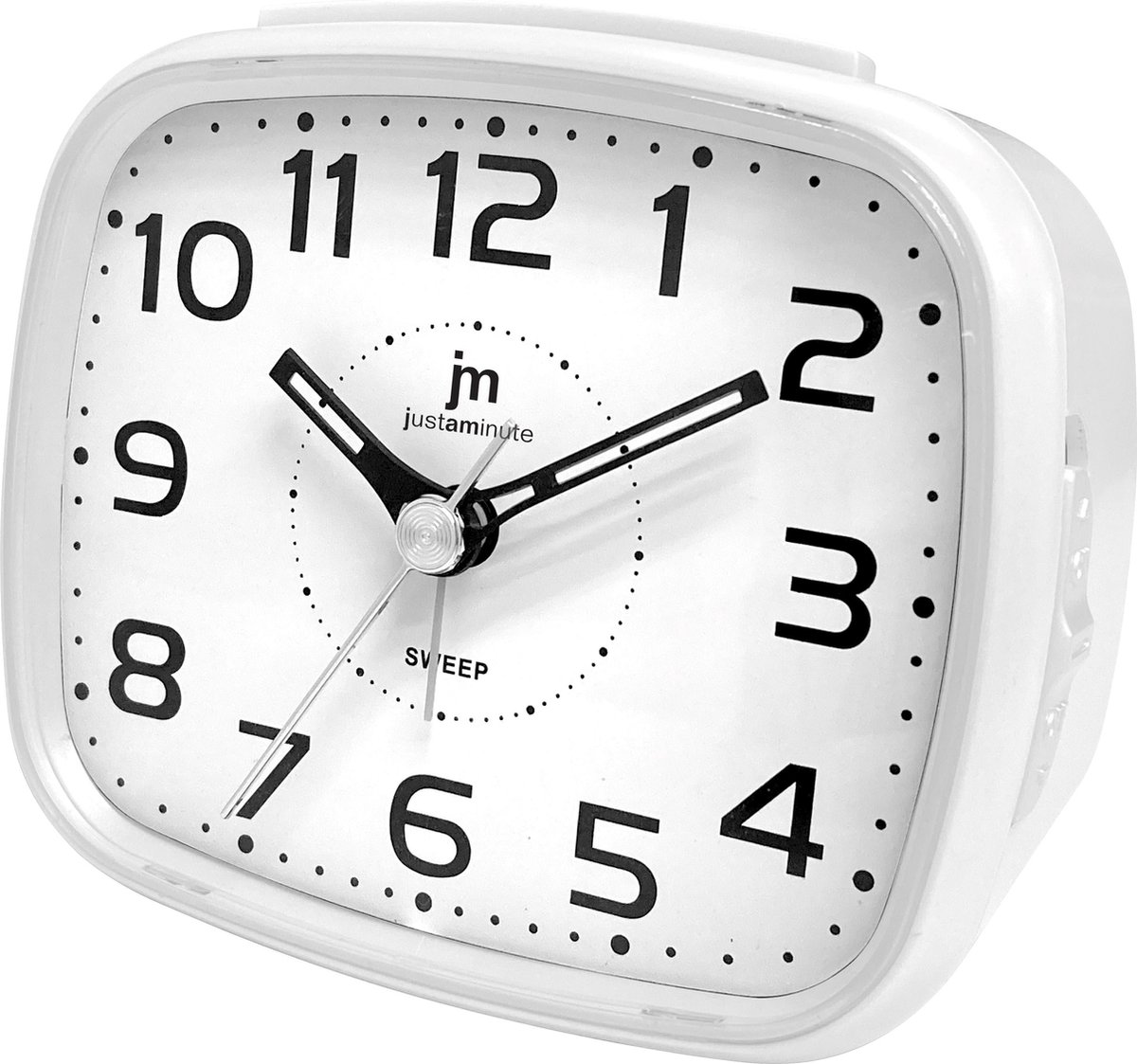 Just a Minute | Wekker | Wit | Stil uurwerk