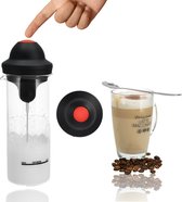 Bol.com Elektrische Melkopschuimer RVS – Draadloos en BPA-vrij – Voor Warme en Koude Melk – Latte en Cappuccino Schuimer – Met A... aanbieding