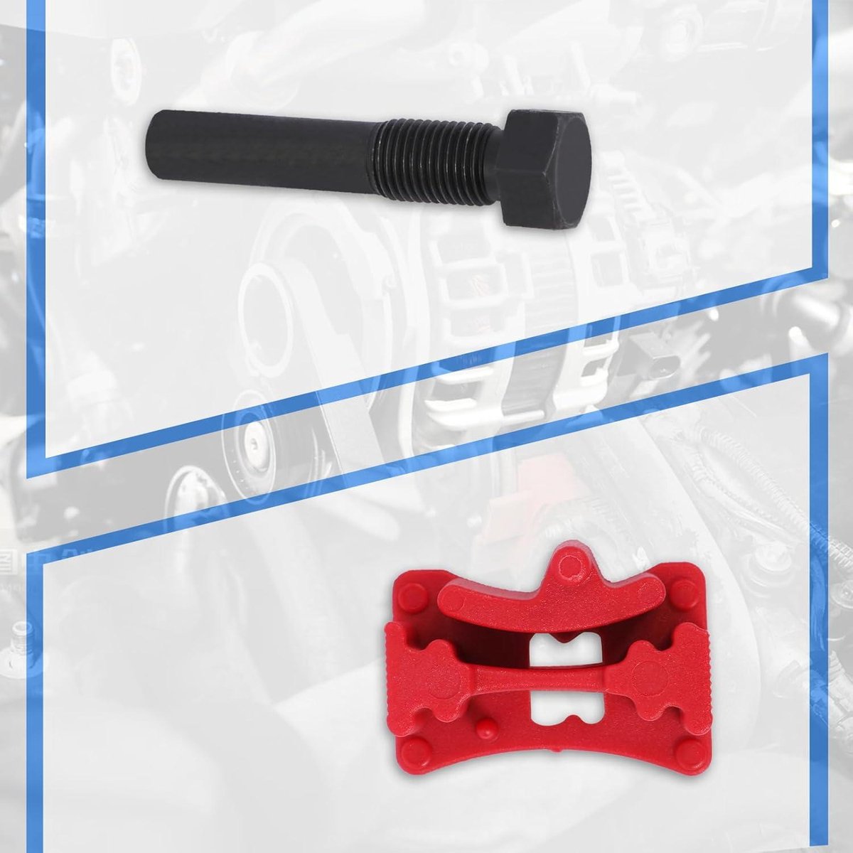 XSTARYE Motor tandriem gereedschap voor VAG EA211 1.0L 1.2L 1.4L 1.6L FSI TSI TFSI nokkenas gereedschapsset T10340, T10476, T10477, T10487, T10494, T10499 Compatibel met VW Audi