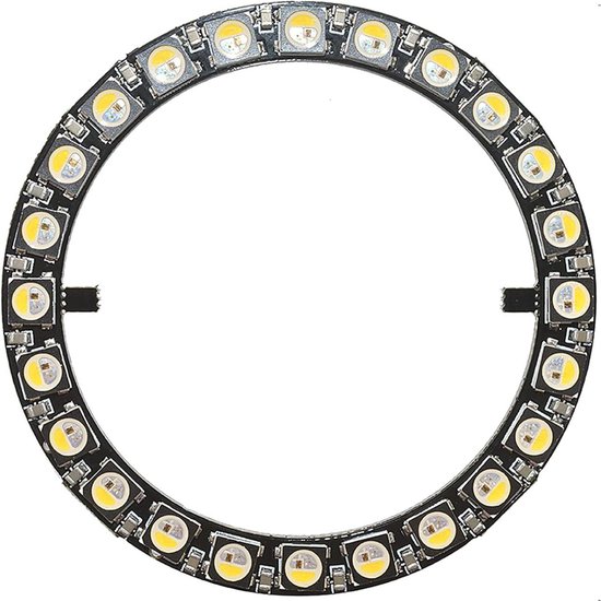 Rgbw Led Module 12v Rond 24 bits SK6812 RGBW ledmodule - rond full-colour ring led met ...