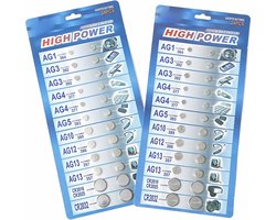 48 stuks batterijen mix - AG1/AG3/AG4/AG5/AG10/AG12/AG13 Knoopcelbatterij, HorlogebatterijenCR2016 CR2025 CR2032 - LR621-LR41 -LR626 -LR754 -LR1130 - LR43 LR44
