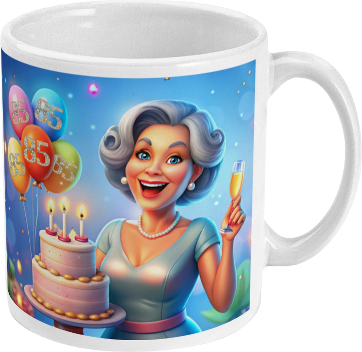 Mok - 85 jaar - Verjaardag - Cadeau - Gefeliciteerd - Theemok - Koffiemok