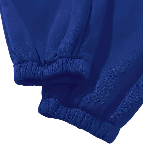 Nivard Ensemble de jogging - Ensemble domicile - Adultes - Survêtement - Confortable - Pantalon de survêtement - Survêtement - Femme - Hiver - Blauw - XXL